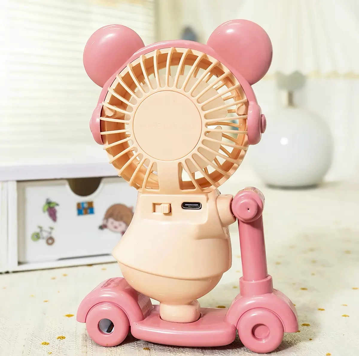 پنکه رومیزی مدل ANIMAL FAN ظرفیت 1500 میلی آمپر ساعت