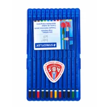 مدادآبرنگی 12 رنگ استدلر مدل ergosoft aquarell کد SB12156