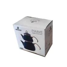 ست کتری و قوری کاراجا مدل PIRAYE گنجایش کتری 1.5 لیتر گنجایش قوری 0.75 لیتر