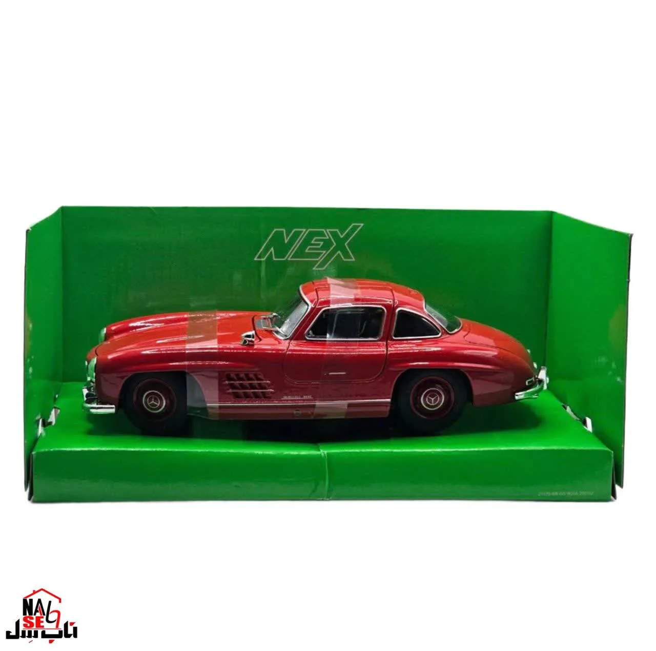 ماکت ماشین بازی ناب سل مدل مرسدس بنز کلاسیک فلزی طرح ولی کد WELLY 1:24 MERCEDES BENZ 300SL
