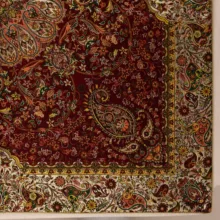 رومیزی ترمه نگین خاتم یزد طرح افشاری کد ZRSH
