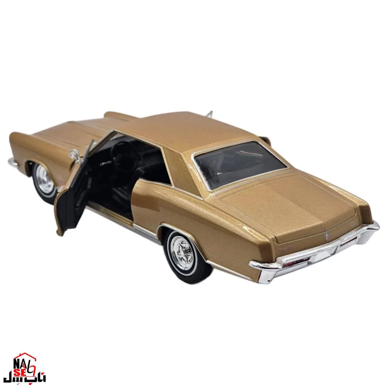 ماشین بازی ناب سل مدل بیوک ریویرا فلزی طرح ولی کد WELLY 1:24 1965 BUICK RIVIERA GRAN SPORT