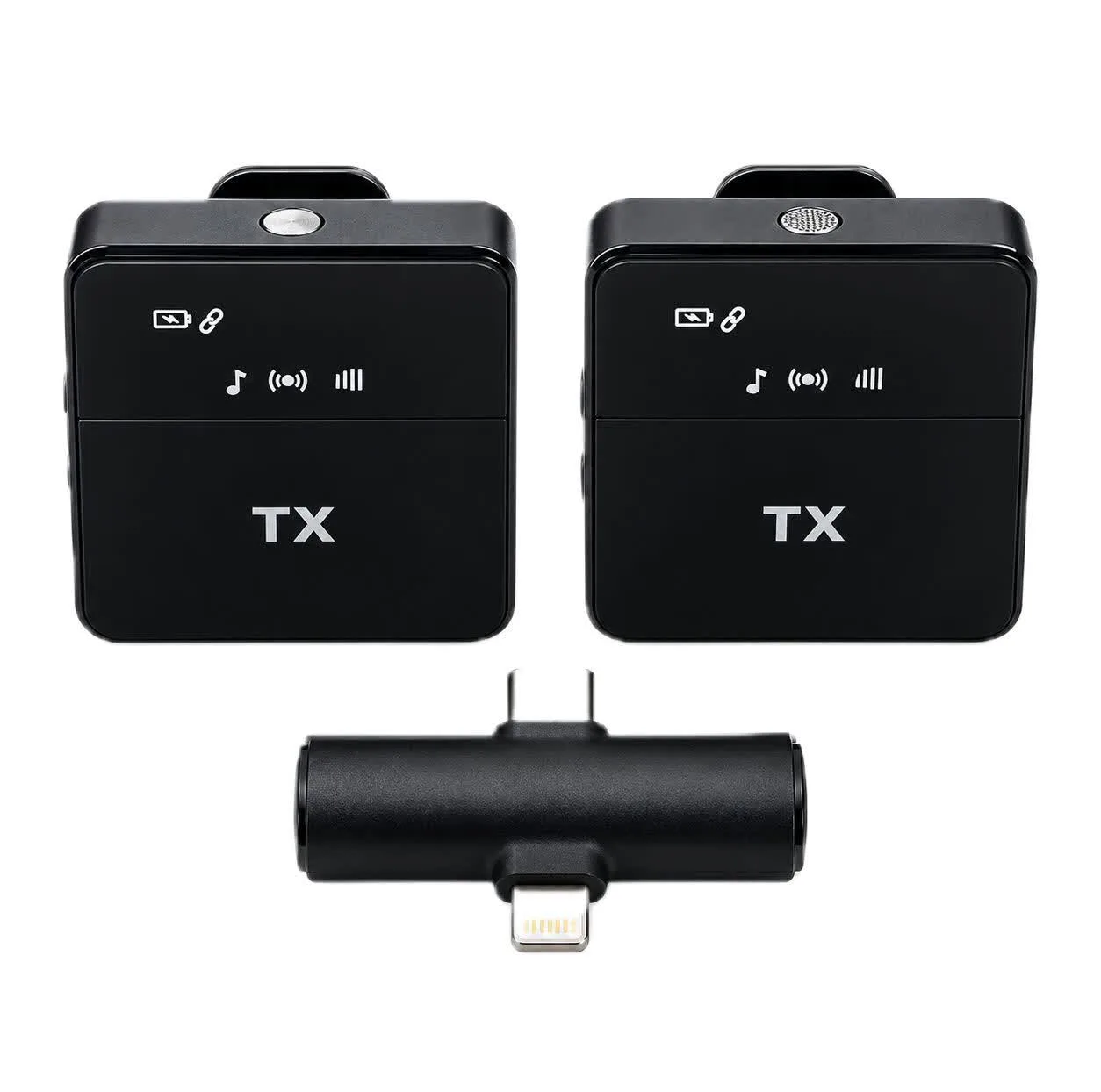 میکروفون یقه‌ای بی‌سیم مدل SX31 طرح مربع با درگاه اتصال Type-C
