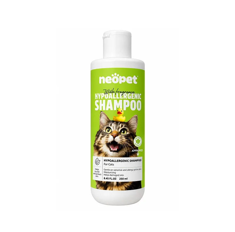 شامپو گربه نئوپت مدل Hypoallergenic Shampoo هیپوآلرژنیک حجم ۲۵۰ میلیلیتر