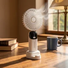 پنکه شارژی پرودو مدل Chillo Flex PDLFSTS5WH ظرفیت ۱۲۰۰ میلی آمپر ساعت