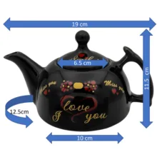 ست قوری و وارمر مدل شقایق کد 2415 گنجایش 600 میلی لیتر
