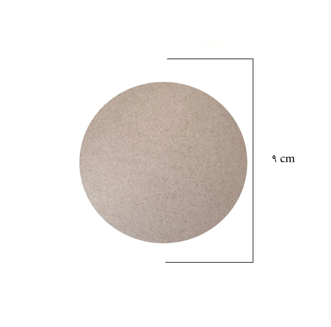 اسلایس چوبی مدل بیس خام رنگ و رزین circle.9 بسته 100 عددی