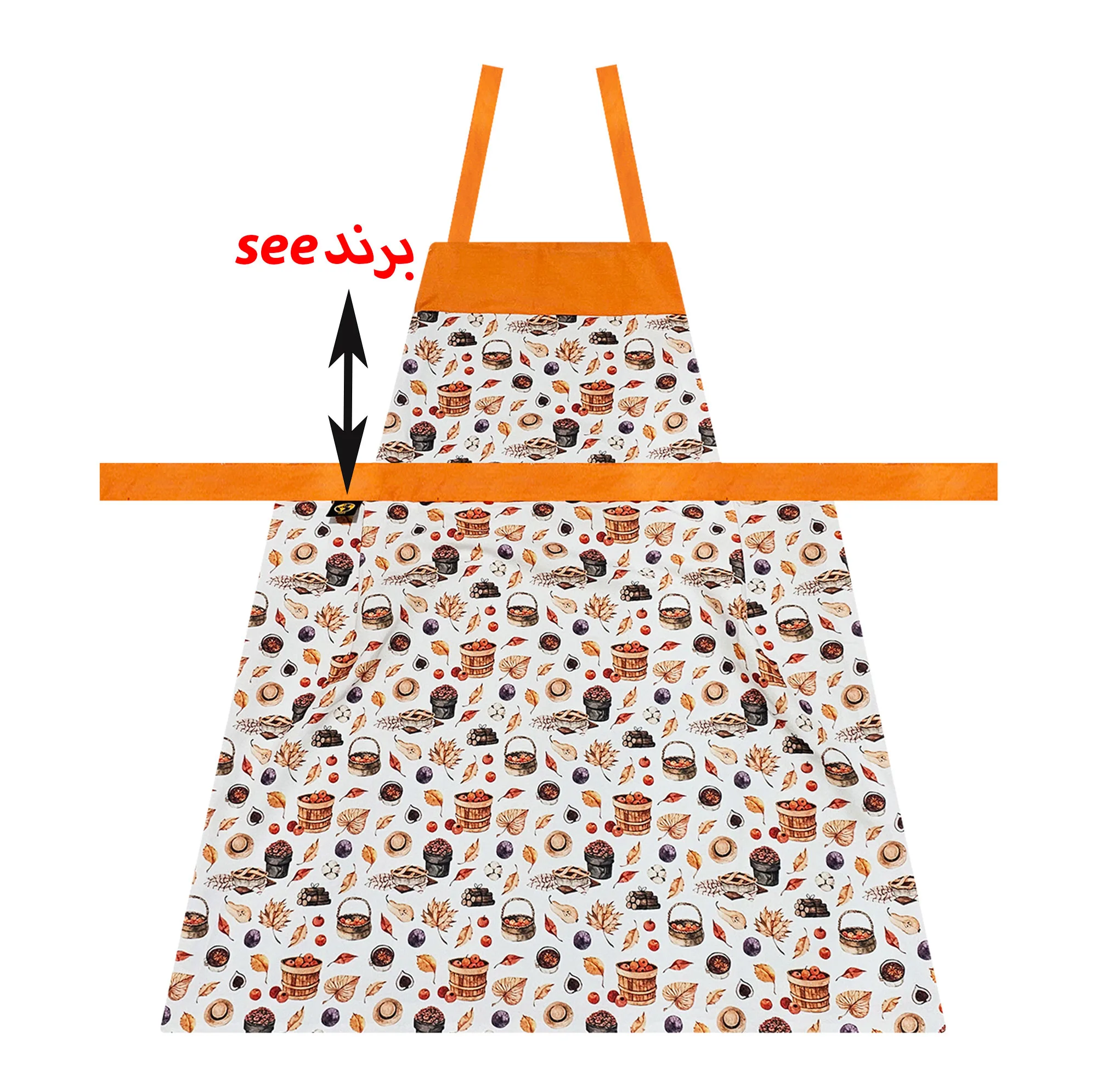 پیش بند آشپزخانه سیی مدل پاییزی کد 1136.29
