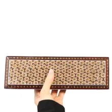 جعبه خاتم کاری چوبی صنایع دستی فاخر مدل جامضرابی طرح سنتی کد Traditional2f2-2794