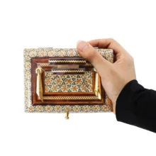 قلمدان خاتم کاری مدل دانشجویی کد 15p11-1f2