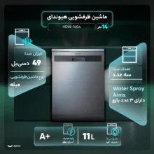 ماشین ظرفشویی 14 نفره هیوندای مدل HDW-1404