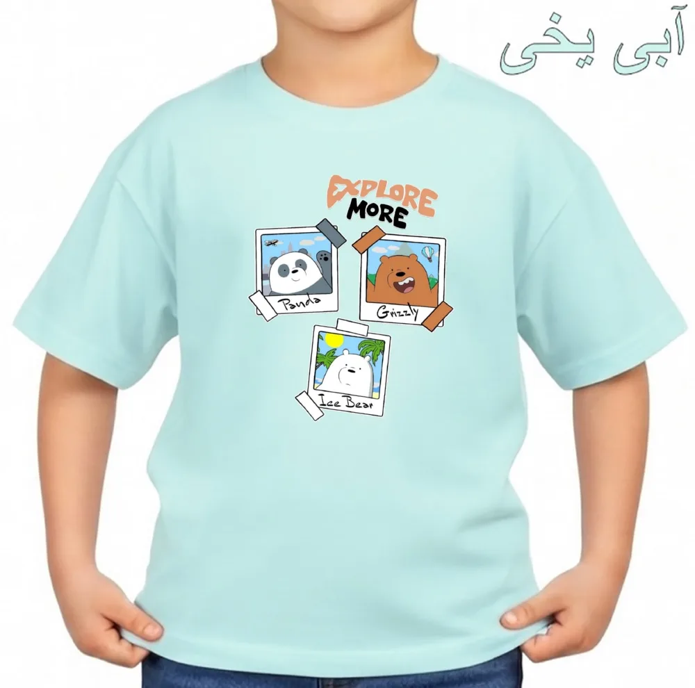 تی‌شرت آستین کوتاه بچگانه مدل سه خرس کد v10