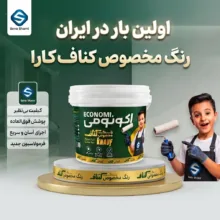 رنگ مات ثنا فام مدل اکونومی وزن 12 کیلوگرم مناسب برای کناف