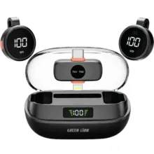 میکروفن بی سیم گرین لاین مدل GM-91X با گیرنده تایپ سی و لایتنینگ