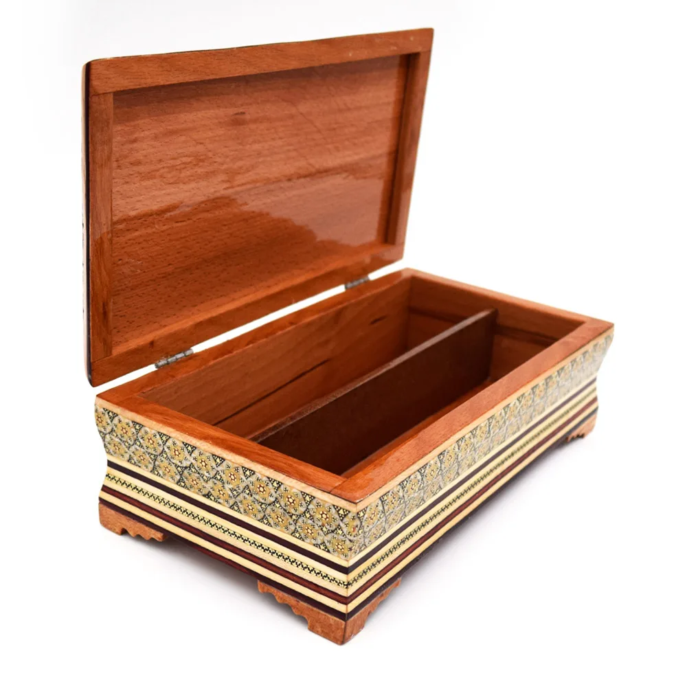 ست جعبه کارد و چنگال و جعبه دستمال کاغذی خاتم کاری کد 3