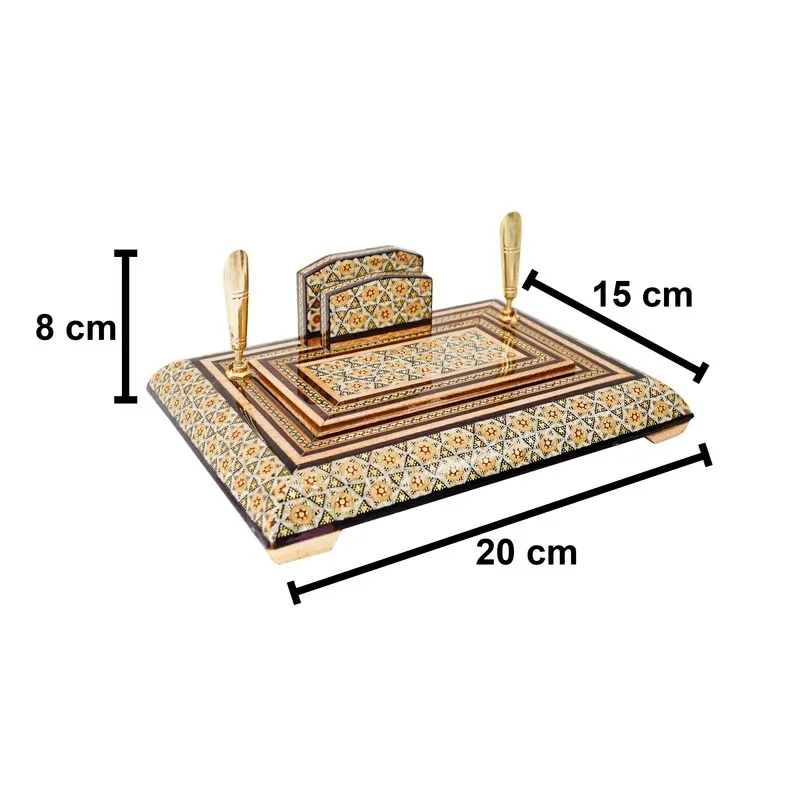قلمدان خاتم کاری چوبی کد 02