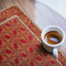 ست 4 تکه رومیزی ترمه عدل طرح وزیری