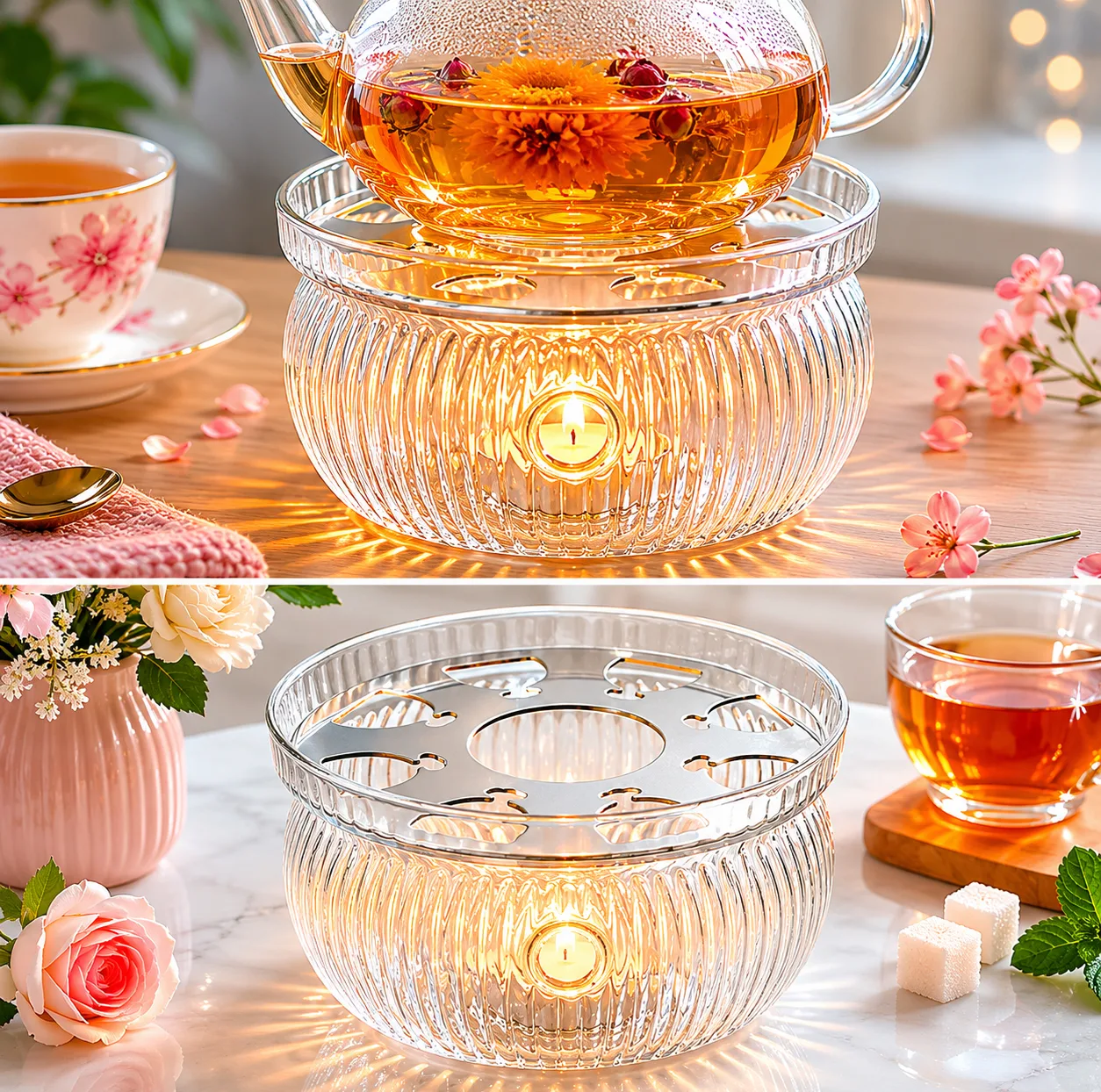 وارمر قوری مدل شیاردار