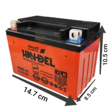 باتری موتورسیکلت 12 ولت 9 آمپر هندل مدل A9MS-12