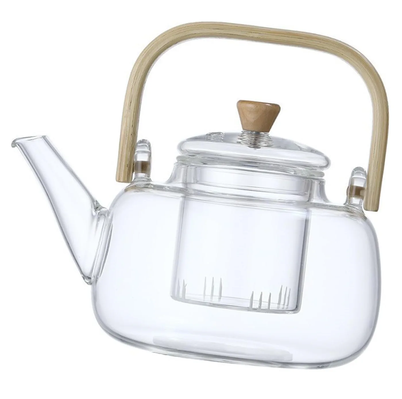 قوری مدل ویداستی دسته بامبو کد 1369n 800cc