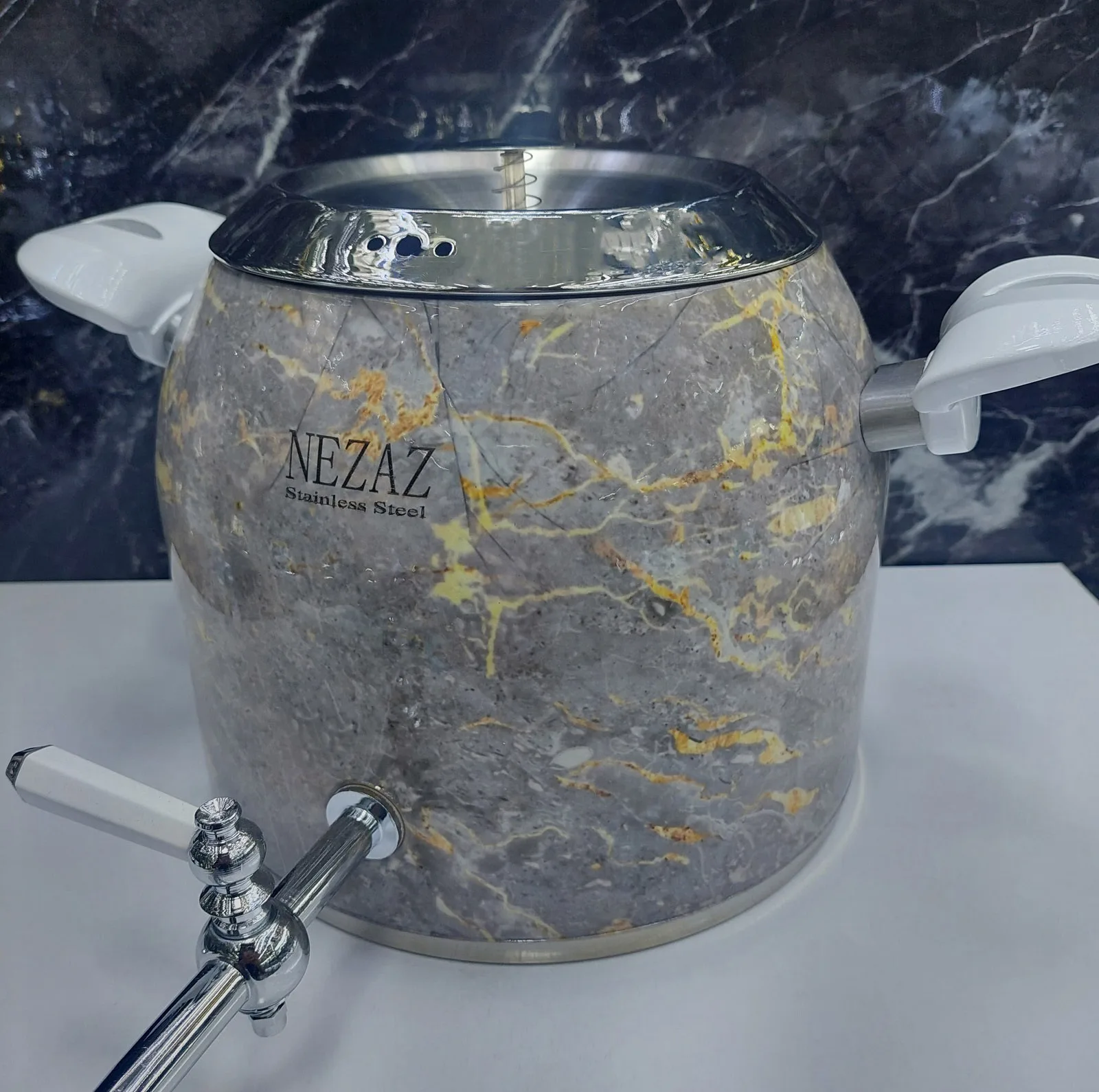 ست کتری و قوری نزاز طرح سنگ