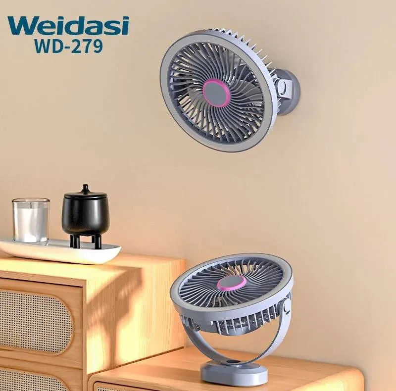 پنکه رومیزی مدل WD-279 ظرفیت 2400 میلی آمپر بر ساعت