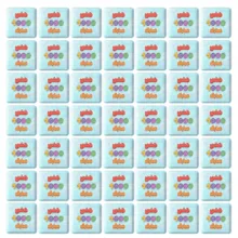 مگنت خندالو طرح جشن عدد 1000 کد 8962 مدل مربعی مجموعه 49 عددی