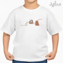 تی‌شرت آستین کوتاه بچگانه مدل سه خرس جعبه کد v9