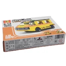 ساختنی 76 تکه ناب سل مدل اتوبوس مدرسه طرح عقب کش کد 76PCS RACING BACK OF THE CAR NO.CD8180TEAM01