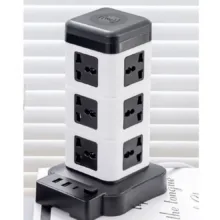چندراهی برق ایستاده هوشمند ۲۵۰۰ وات مدل Intelligent Vertical Socketبرج با شارژر USB و وایرلس
