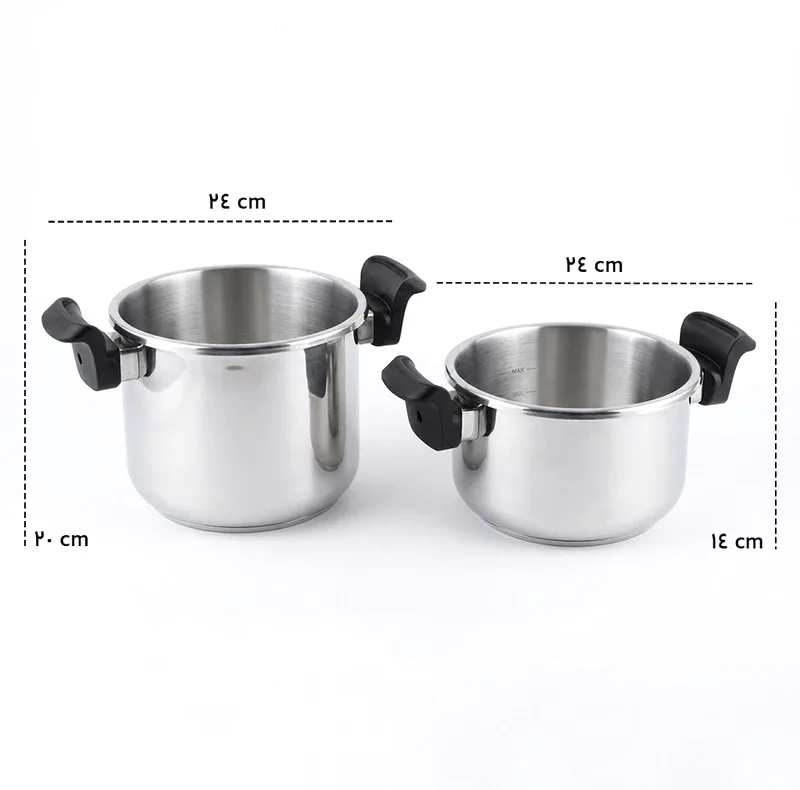 زودپز دوقلو یونیک اولترا مدل UA-3001 گنجایش 7 و 5 لیتر
