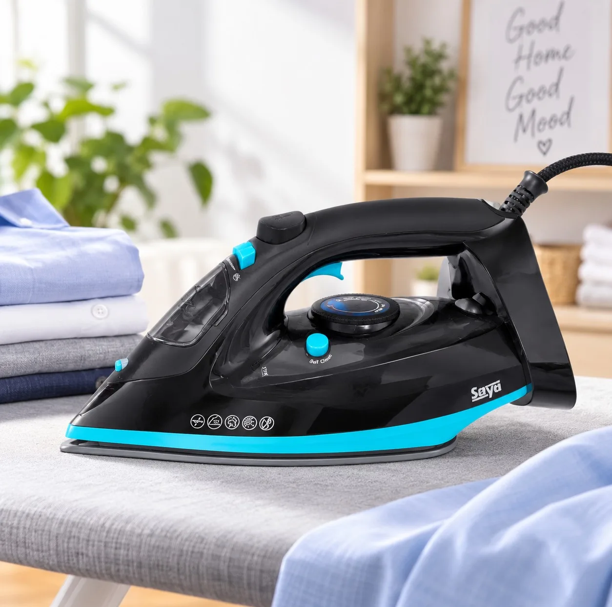 اتو بخار 3000 وات پارس خزر مدل saya combat