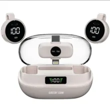 میکروفن بی سیم گرین لاین مدل GM-91X با گیرنده تایپ سی و لایتنینگ