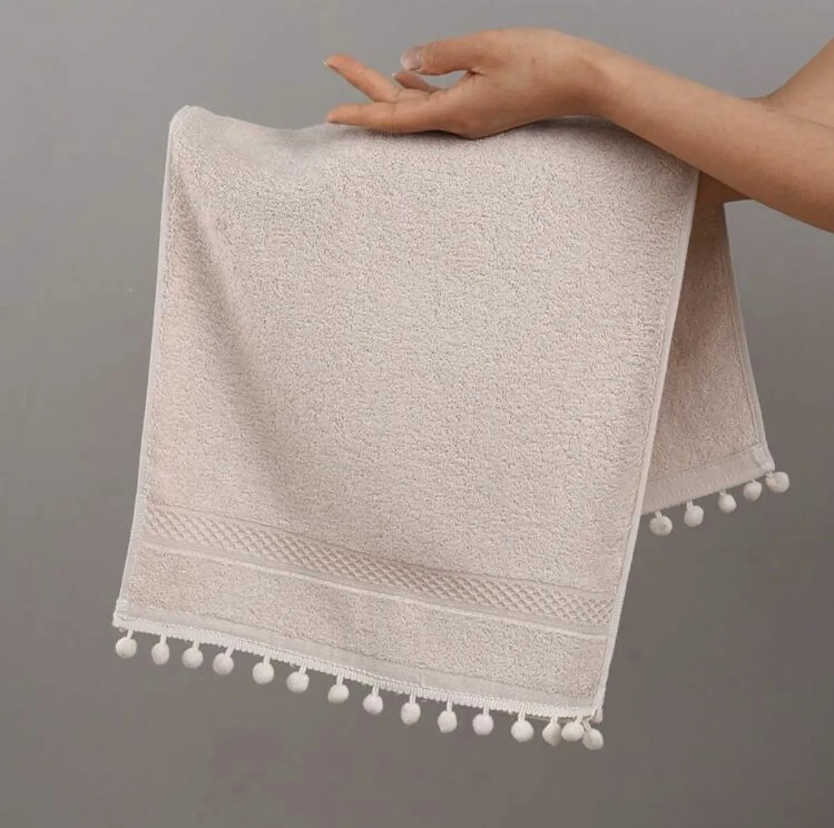 حوله دست و صورت مدل Satin border سایز ۷۵*۳۴ سانتی متر