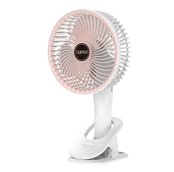 پنکه شارژی مدل Circulation Clamp Fan-2000 ظرفیت 1200 میلی آمپر ساعت
