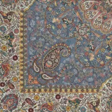 رومیزی ترمه نگین خاتم یزد طرح افشاری کد HJSF