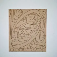 اسلایس چوبی مدل حروف کالیگرافی کد k9