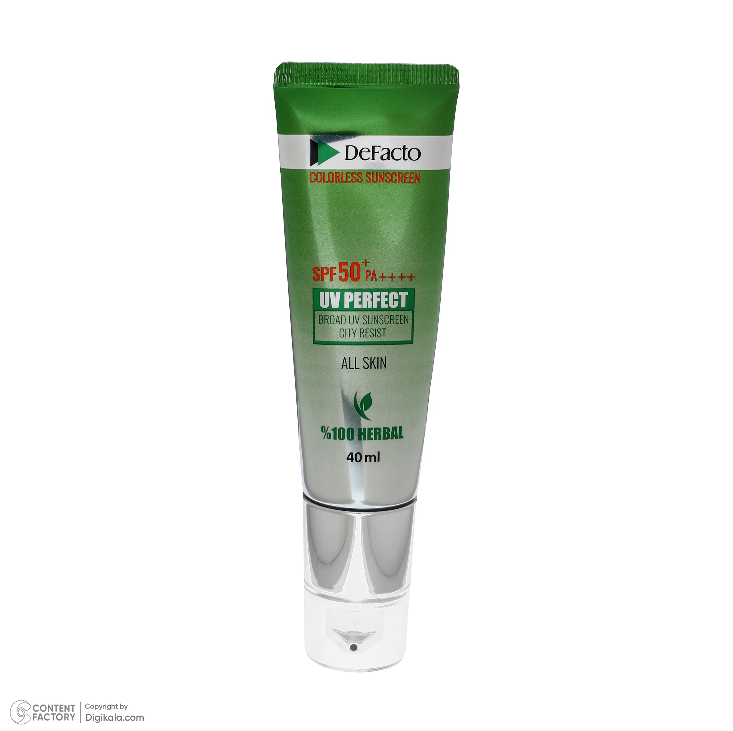 کرم ضد آفتاب بی‌رنگ دیفکتو SPF 50 مدل professional ‌مناسب برای انواع پوست‌ حجم 40 میلی‌لیتر