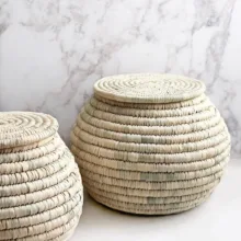 سطل برنج حصیری مهتاکدکور کد 15