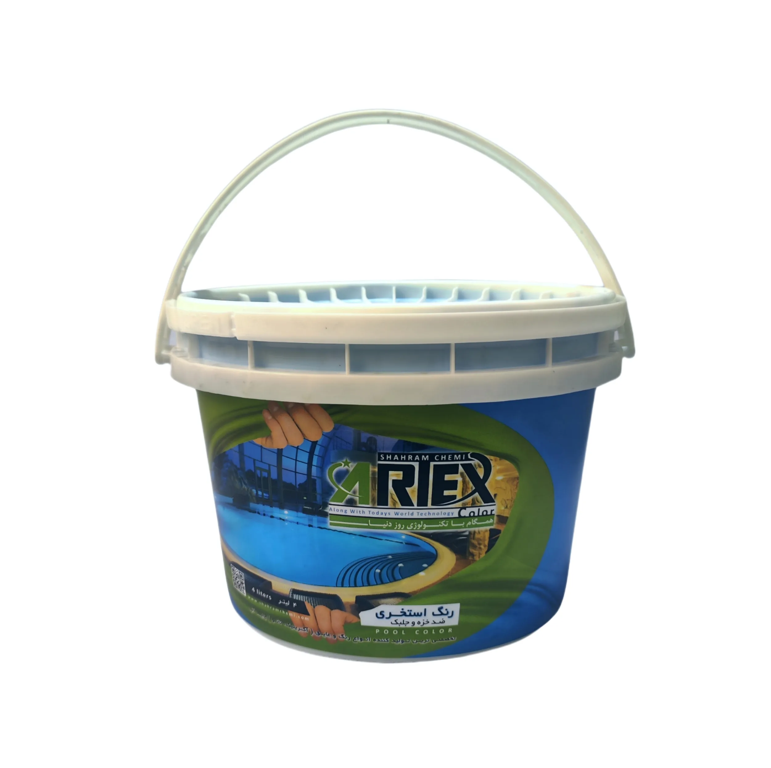 رنگ استخری آبی روشن آرتکس مدل rc02 حجم 1 لیتر