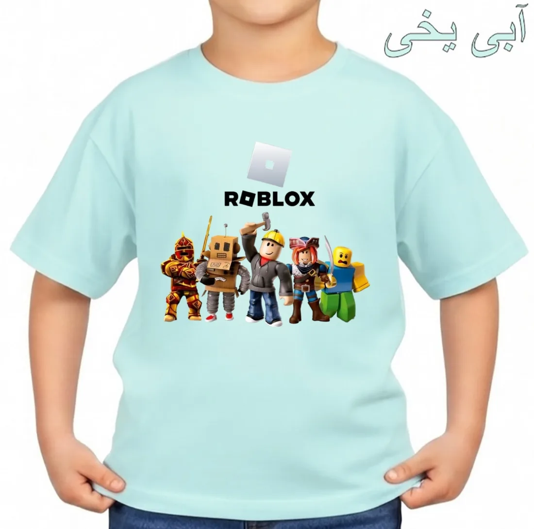 تیشرت آستین کوتاه بچگانه مدل روبلاکس کد p1