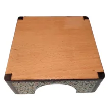جای کاغذ یادداشتی خاتم کاری مدل هلالی کد 140501