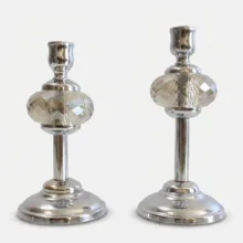 شمعدان مدل کریستالی مجموعه 2 عددی