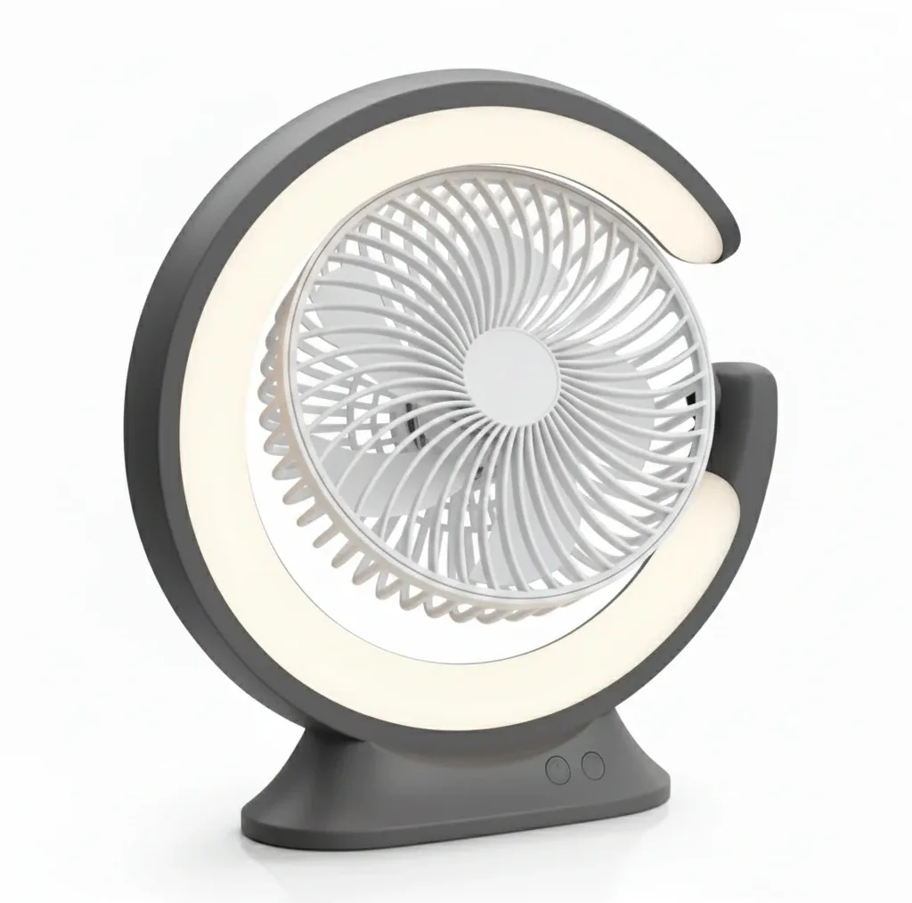 پنکه شارژی کی پی جی مدل Table Fan ظرفیت 4000 میلی آمپر ساعت