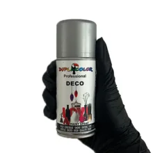 اسپری رنگ کروم نقره ای دوپلی کالر مدل DECO حجم 150 میلی لیتر