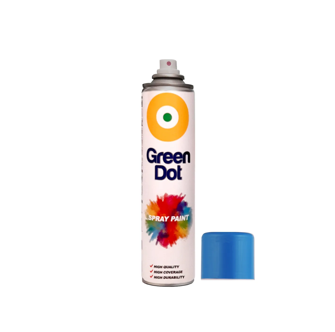 اسپری رنگ آبی روشن و مشکی براق و سفید براق گرین دات مدل color 3 حجم 250 میلی لیتر مجموعه 3 عددی