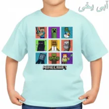 تی‌شرت آستین کوتاه بچگانه مدل ماینکرفت کد p7