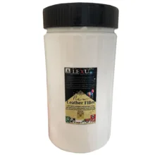 بتونه چرم  سفید لکسو مدل Filler plus وزن نیم کیلو گرم مناسب برای سطوح چرمی و پلاستیکی