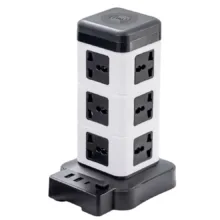 چندراهی برق ایستاده هوشمند ۲۵۰۰ وات مدل Intelligent Vertical Socketبرج با شارژر USB و وایرلس