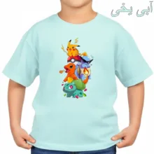 تی‌شرت آستین کوتاه بچگانه مدل پوکی مون کد p2